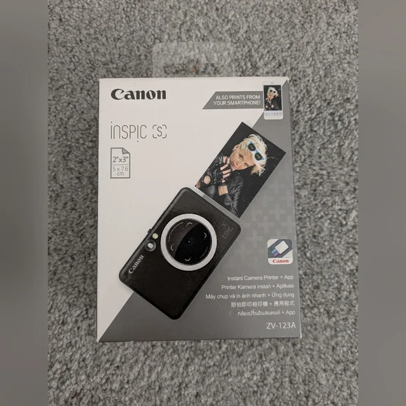 Canon Inspic S Instant Camera with cute case