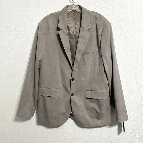 Abercrombie And Fitch Men’s Blazer Coat Jacket Size 44R Athletic Fit Grey A&F