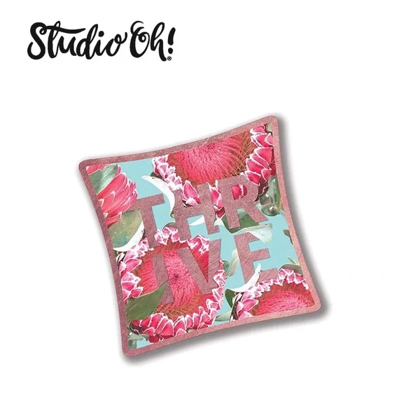 Studio Oh! Glass Trinket Dish: Thrive