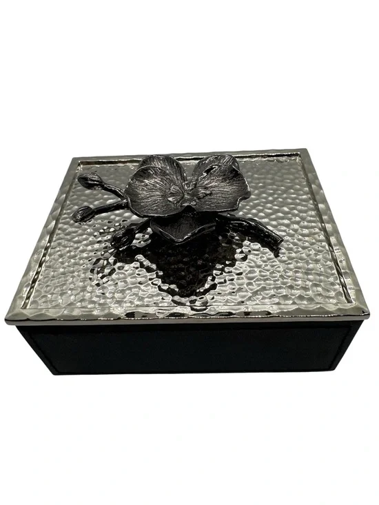 NIB Michael Aram Black Orchid Mini Jewelry Box
