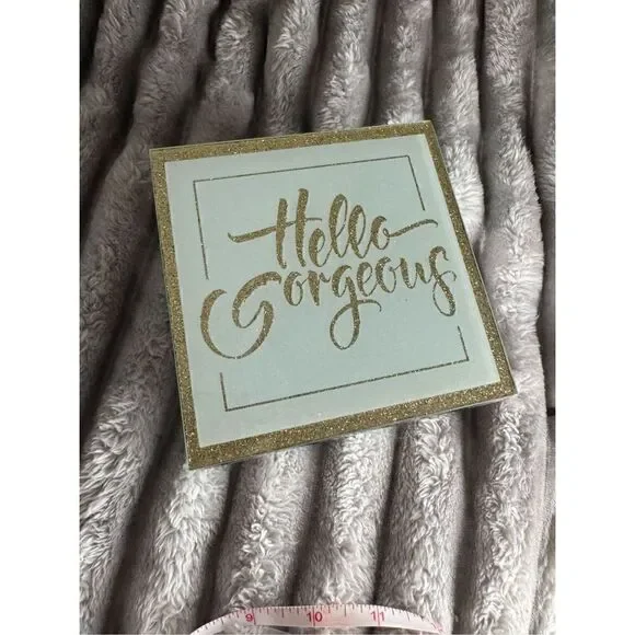Hello gorgeous jewelry dish trinket tray box