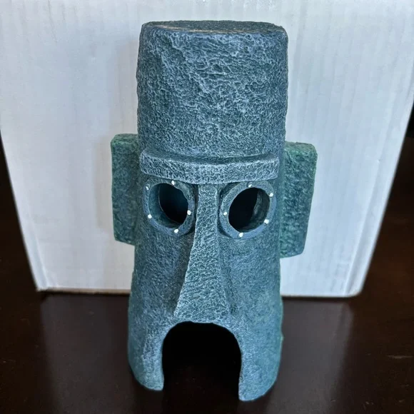 Nickelodeon SpongeBob Square Pants Easter Island Home Aquarium Fish Tank Decor
