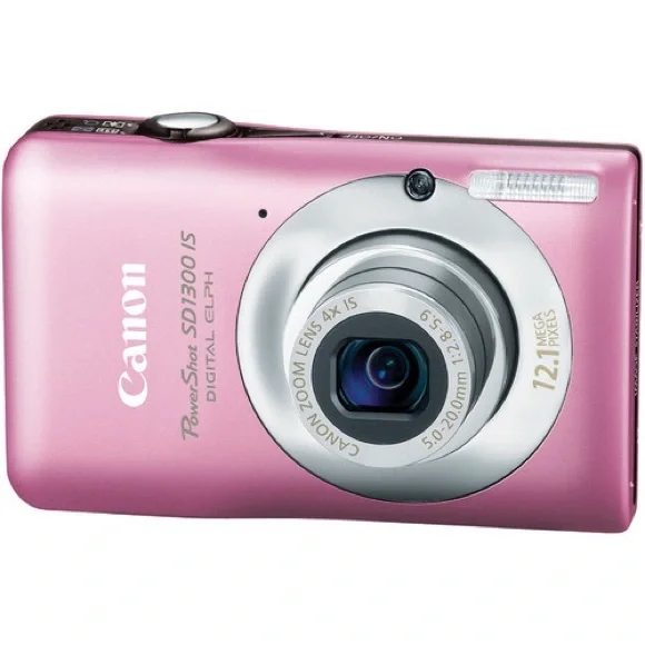 ISO Canon PowerShot SD1300 IS Pink Camera