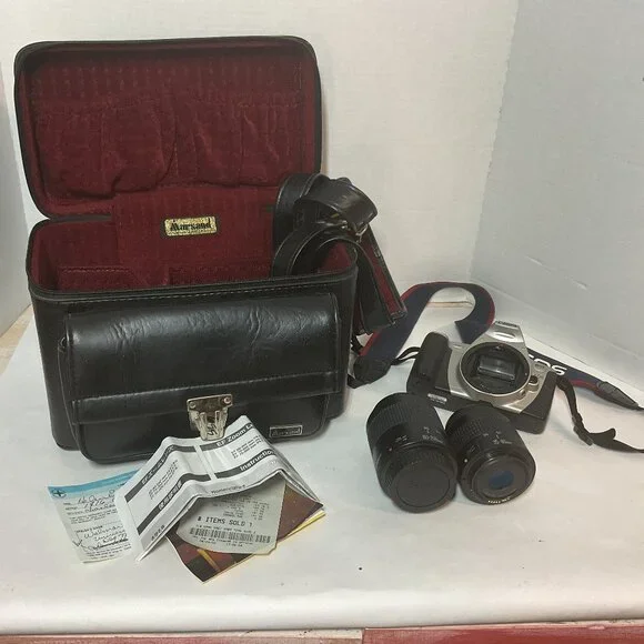 Canon Camera EOS with Lens Accessories And Case