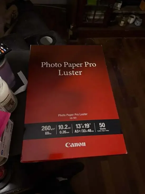 Canon Photo Paper Pro Luster LU-101 13x19 50 Sheets