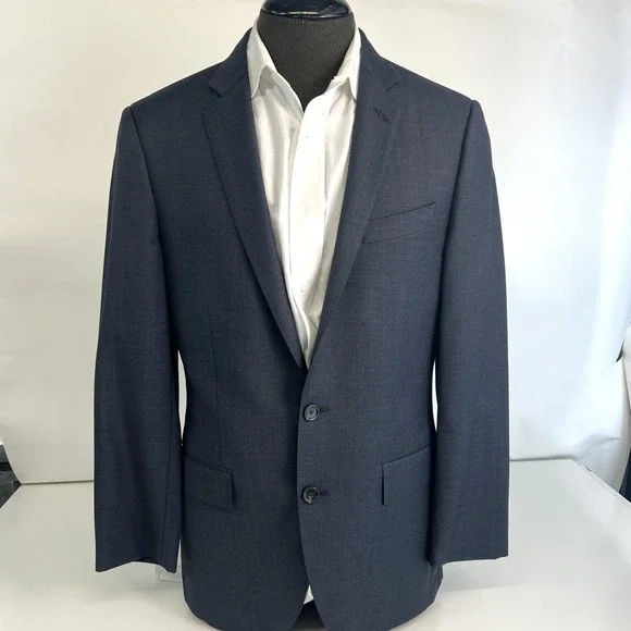 J.Crew Ludlow Blazer Mens 38R Slim Blue Italian Wool Tollegno 1900 Jacket