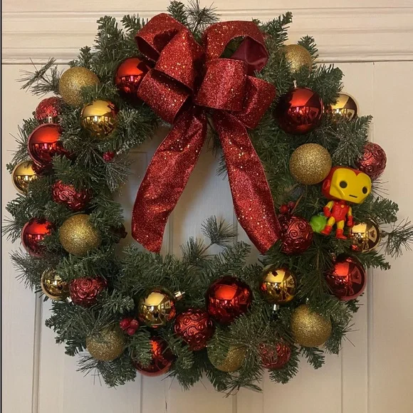 Iron Man Christmas Wreath