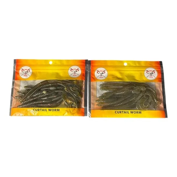 Head Hunter Fishing 2 Curtail Worm 12 CT NEW CT337-044R