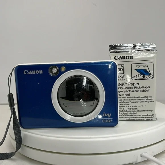 Canon IVY CLIQ+ 8MP Instant Camera Printer Sapphire Blue