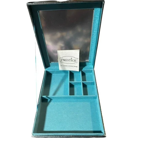 NWOT PRESTIGE JEWELRY BOX Turquoise Organizer