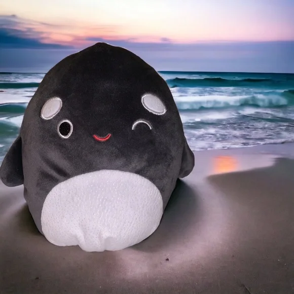 New Squishmallows Kai the Orca Winking & Smiling 7.5 inch Plushie