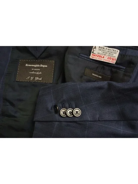 Ermenegildo Zegna Trofeo 600 CURRENT Non Shatnes Milano Silk Blend Jacket 38R