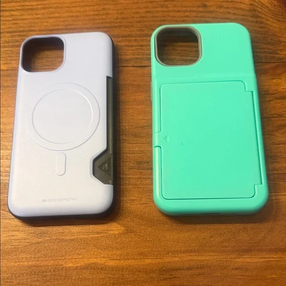 Dual-Color Phone Case Set - Lavender and Mint iPhone 13/14