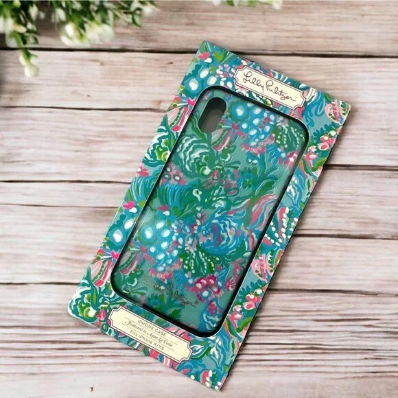 NEW Lilly Pulitzer iPhone X/XS Case in Aqua La Vista