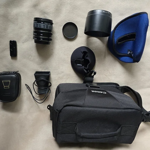 Canon Photography Accessory Lot - Kenko Macro Kit & Bag