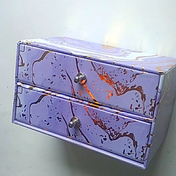 Purple Jewely Holder with Drawers