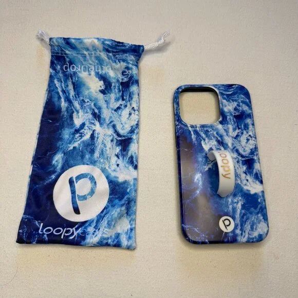 Loopy Case iPhone 11 Pro‎ Blue Water Righty with Bag