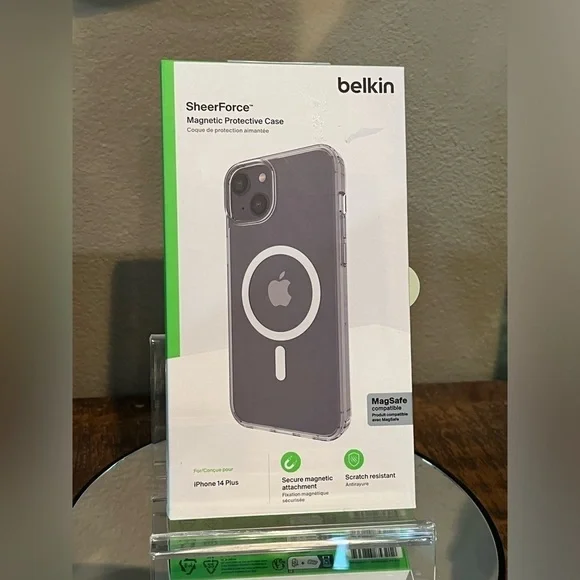 Belkin SheerForce Magnetic Protective Case, for iPhone 14 plus, new!