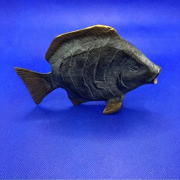 brass fish vintage 5 inches long