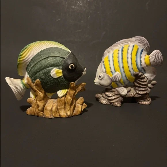 2 Fish Figurines Made in Taiwan