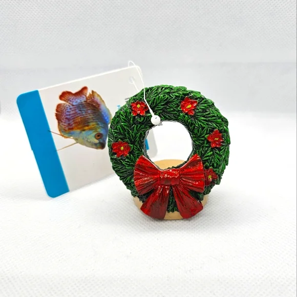 Imagitarium Christmas Wreath Aquarium Decor