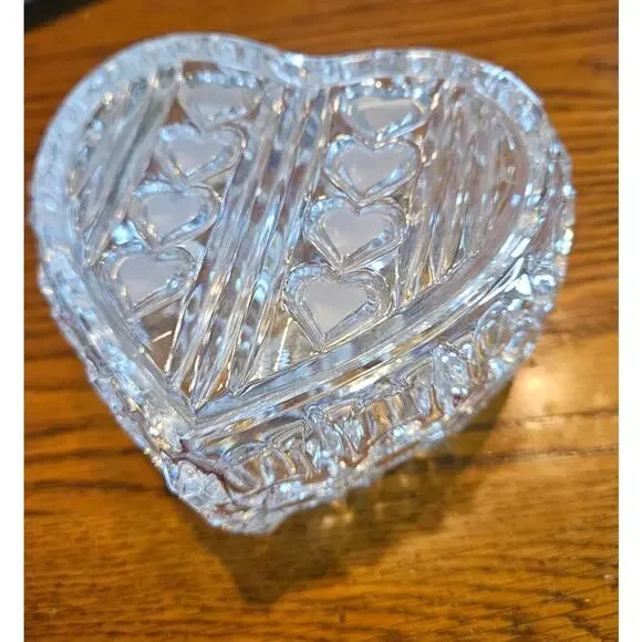 Heart Box European Collection 24% Lead Crystal German 5