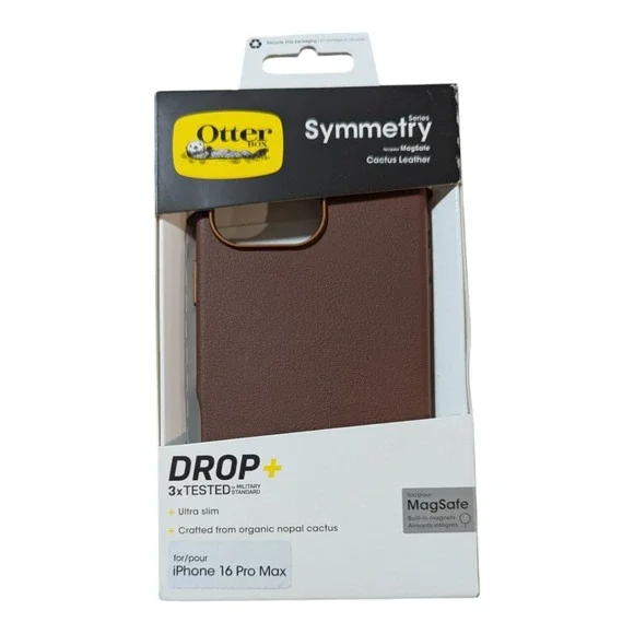 M1. OtterBox Cactus‎ Leather MagSafe Apple iPhone 16 Pro Max - Rich Adobe