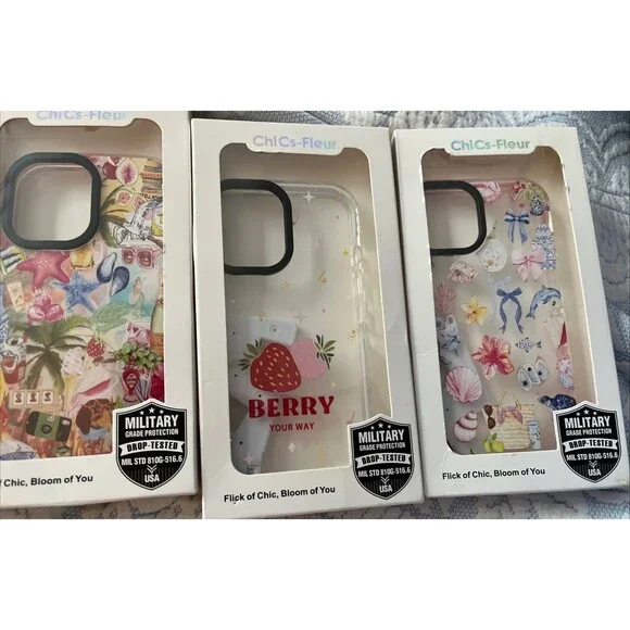 Beach Collage Phone Case | Tropical Floral Sunset Phone Case Lot Of 3!