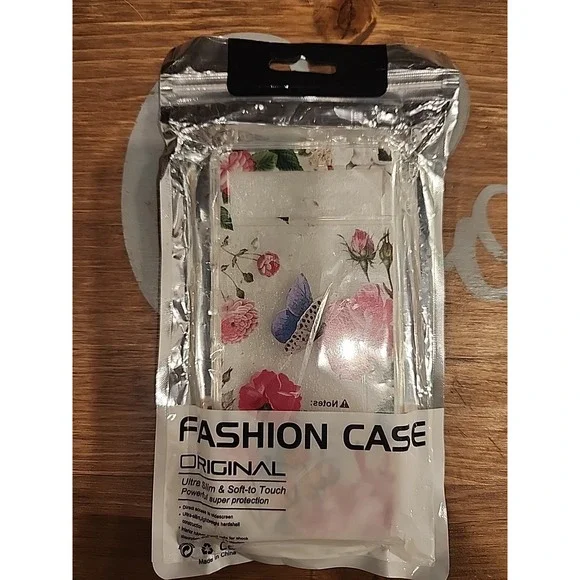 NEW Silicone‎ Mobile Case For Google Pixel 6A -Pink Rose & Butterflies