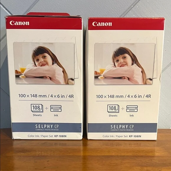 Canon Selphy CP Ink/Paper Set - Red, White, and Blue