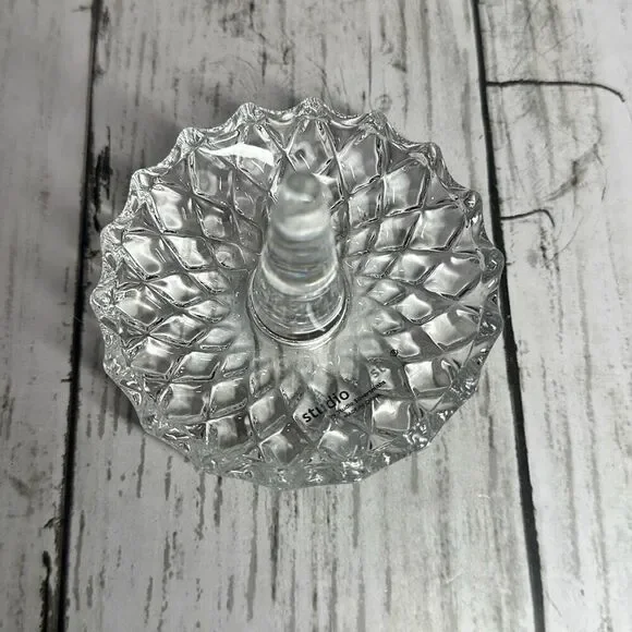 Cellini Collection Fine Crystal‎ Ring Holder Studio Crystal Godinger 2”