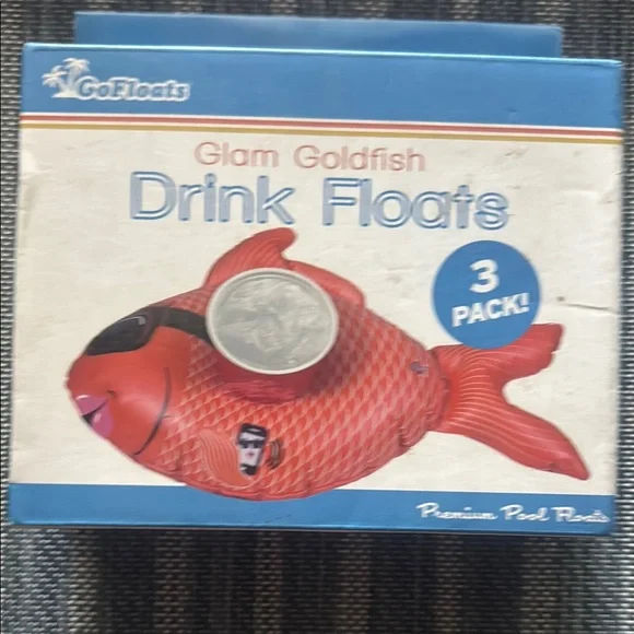 Glam Goldfish Drink Floats - 3 Pack