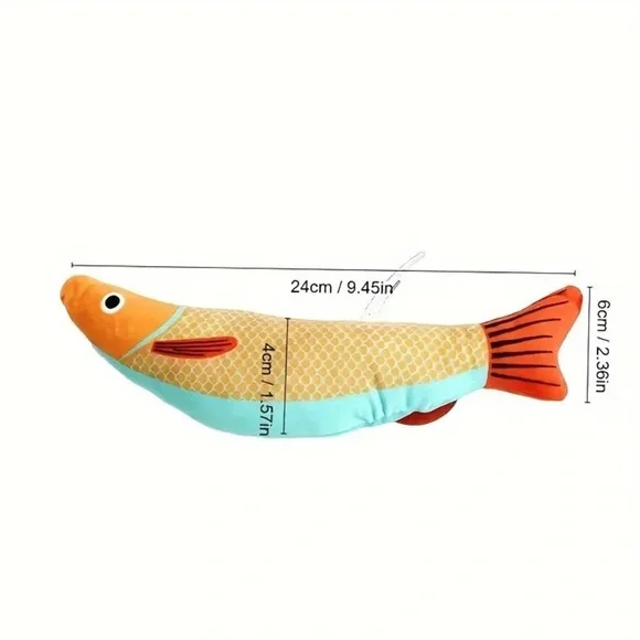 Ultra-Soft Crinkle Sound Cat Saury Fish Toy -Interactive Kicker for Endless Fun
