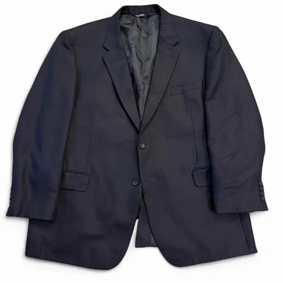 Jos. A Bank Dark Blue Suit Jacket Blazer Silk and‎ Camelhair Size 48R