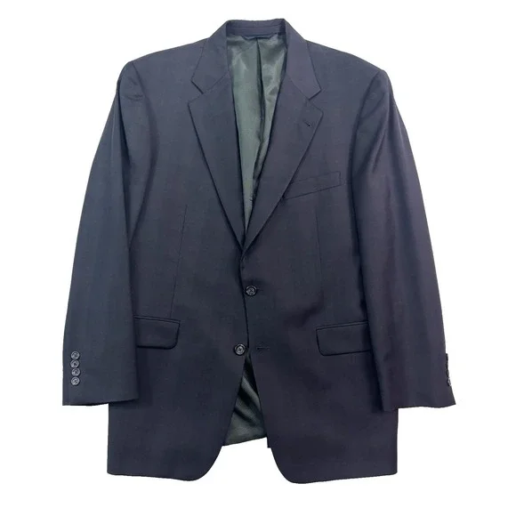 Burberry‎ London 43R Kensington Black Plaid Blazer Jacket Sport Suit Coat USA