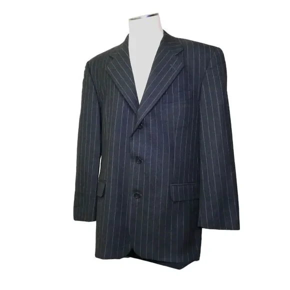 Boyd's Philadelphia 1818 Collection 42R Virgin Wool 3 Button Pinstripe Blazer