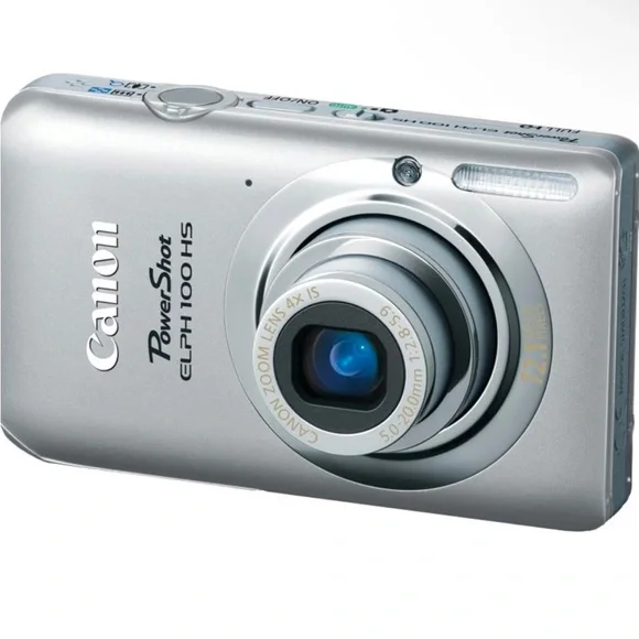 Canon Silver Digital Camera with Compact Design and High-Quality Lens