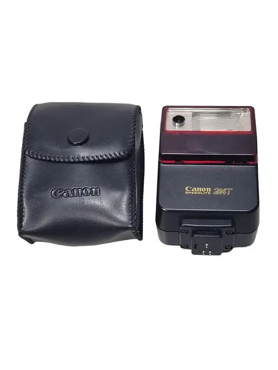 Canon Flash Model Speedlite 244T Shoe Mount Flash with Case (TESTED)
