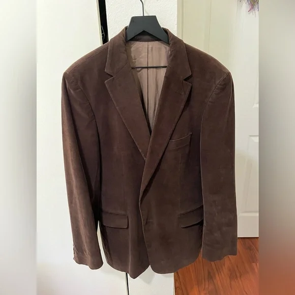 Hugo Boss Brown Velvet Corduroy Sport Coat