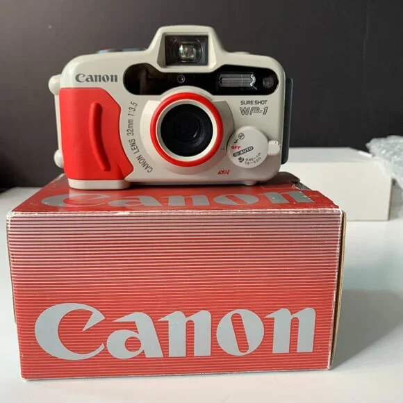 Weatherproof Canon Sure Shot WP-1 35mm Point & Shoot Film Camera Photography Art