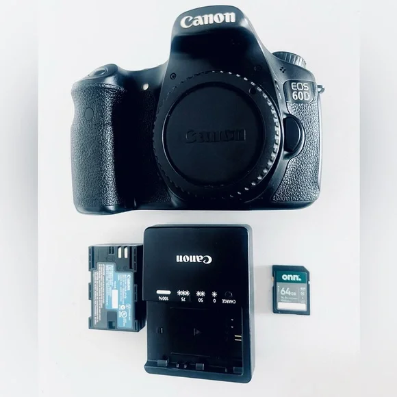Canon EOS Rebel 60D Black Digital Camera Only Body Tested Working Perfect