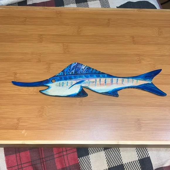 HP FISH letter opener hole (eye) can be hung on the wall GREAT for beach lo…