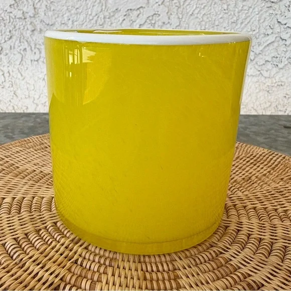 ONE - LAFCO hand‎ blown empty candle glass assorted colors EUC