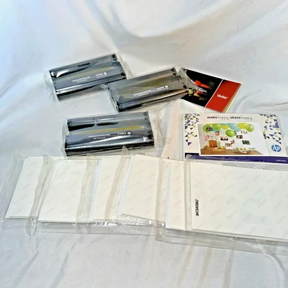 Set Of 3 Canon Color Ink Cassette for 36 Sheets & 6 Packs Photo Paper 4