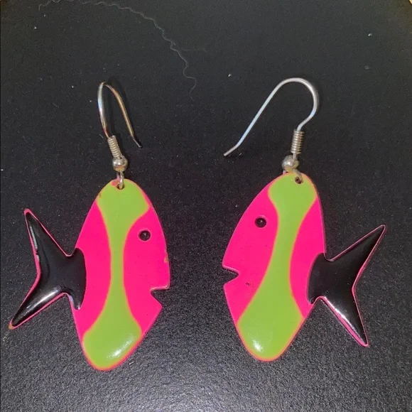 Vibrant Fish-Shaped Earrings