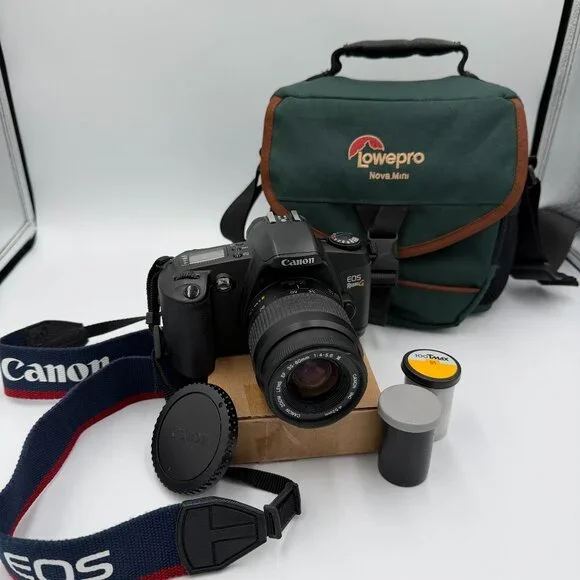 Canon EOS G 35mm SLR Film Camera #1456 with 35-80mm III zoom lens tested Vintage