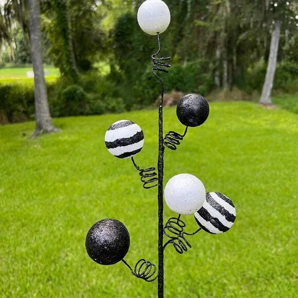 Glitter Ball Wire Curl Spray Festive Christmas, Halloween Home Decor 22.7