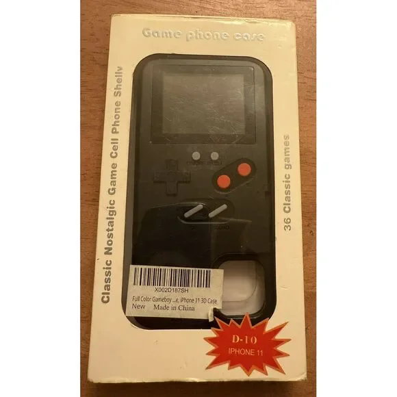 iPhone X D-10 Nostalgic Retro 36 Classic‎ Games Rechargeable Game Phone Case