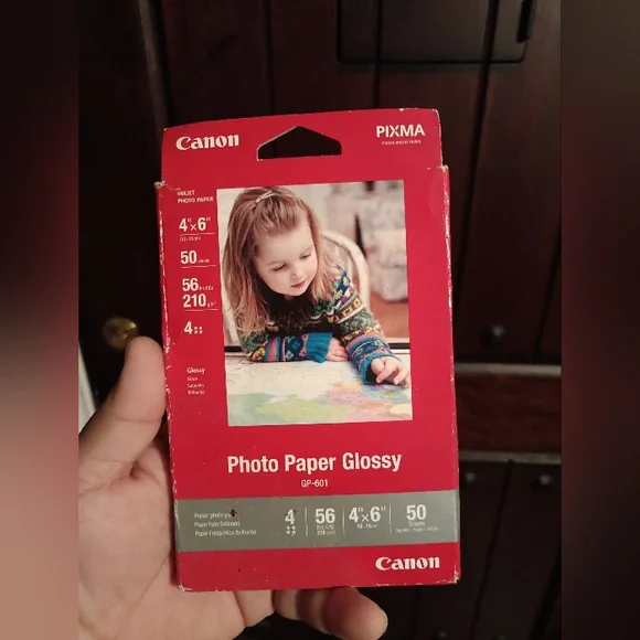 Canon GP-601 Photo Paper Glossy 4 X 6 50 Sheets Per Box