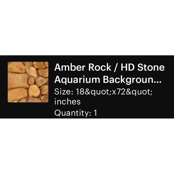 Amber Rock/hd Stone‎ Aquarium Back Vinyl